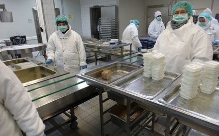 Arbeit in einer Großküche