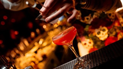 Cocktail wird angerichtet