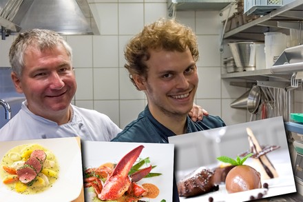 Spitzenkoch René Biele und Azubi Robert Biele