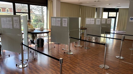 Testzentrum im Salon Elbterrasse