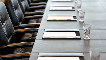 Vorbereiteter Meetingraum