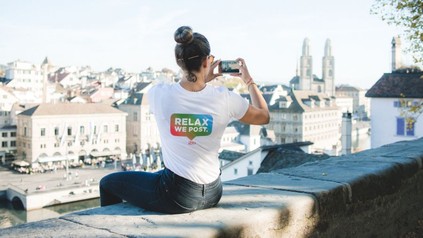 Instagram-Sitter macht ein Foto