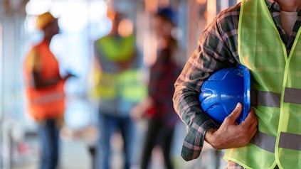 Menschen auf der Baustelle