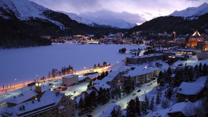 St. Moritz am späten Abend