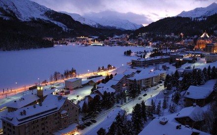 St. Moritz am späten Abend