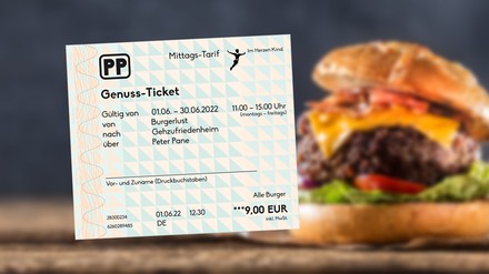 Genussticket und Burger