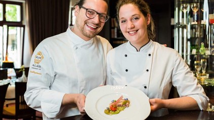 Sternekoch Benjamin Biedlingmaier und Kollegin Meike Blickheuser