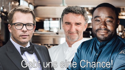 Mario Kotaska, Johannes King und Nelson Müller