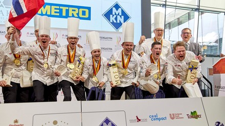 Norwegisches Köche-Nationalteam bei der IKA/Olympiade der Köche 2020 in Stuttgart