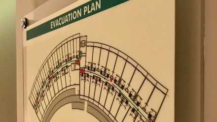 Hotel-Evakuierungsplan