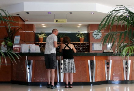 Rezeption Hotel Ciudad Laurel in Cala Millor