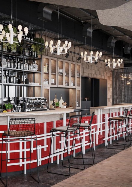 Die Bar des Mercure Hotel Delémont (Foto: © D’Istria Studio)