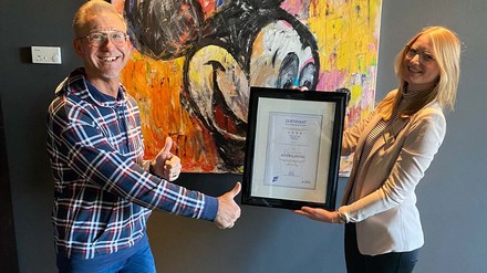 René Bischel und Hannah Manz