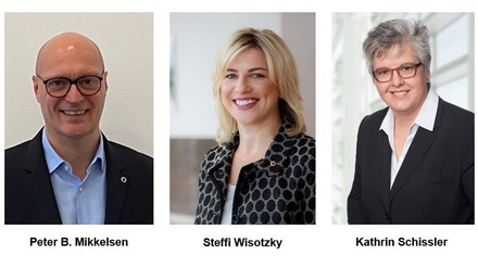 Neue General Manager bei den Steigenberger Hotels & Resorts und IntercityHotel in Berlin: Peter B. Mikkelsen, Steffi Wisotzky und Kathrin Schissler. (Foto: ©Steigenberger Hotels AG)
General Manager Steigenberger IntercityHotel
