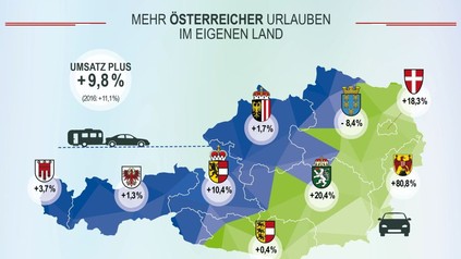 Statistik Österreich Landkarte Urlaubsplanung