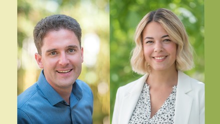 Sebastian Bayer (rechts) und Tina Brunner (links) (Foto: © Hoteldorf Schindlerhof)