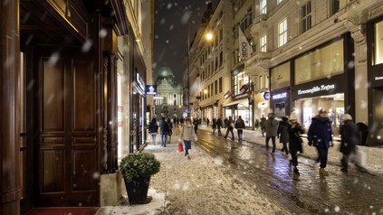 Der Kohlmarkt in Wien im Winter