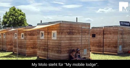 Faltbare Hotelzimmer für Festivals