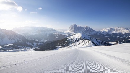 Leere Skipiste in Italien