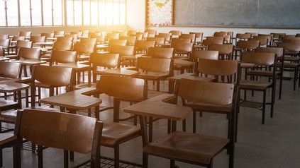 Eine leere Schule