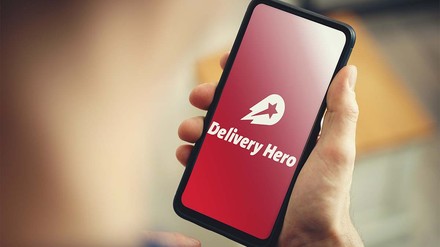 Logo von Delivery Hero auf dem Smartphone