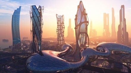 Futuristisches Gebäude