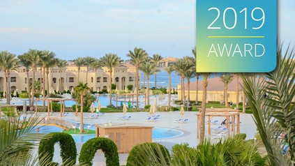 Ein luxuriöses Hotel im ägyptischen Stil