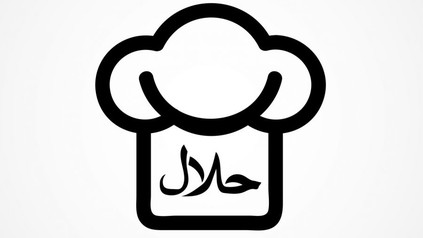 Kochmütze mit arabischer Schrift