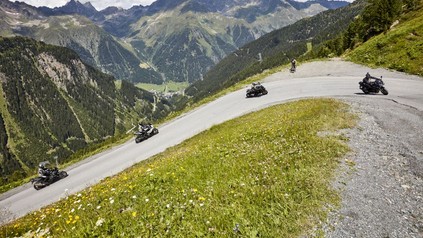 Motorradfahrer Ischgl