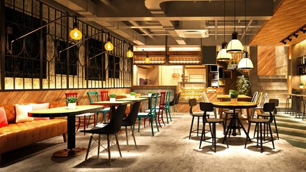 Ein leeres Restaurant