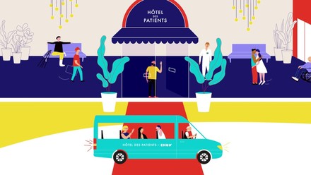 Standbild aus dem YouTube-Video „Hotel des Patients“