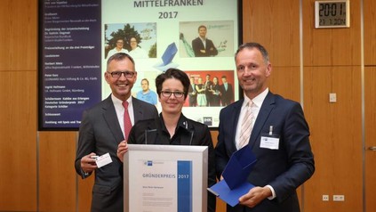 Doris Reck-Hartmann bekam für ihr Gasthaus "Fischküche Reck" den IHK-Gründerpreis verliehen
