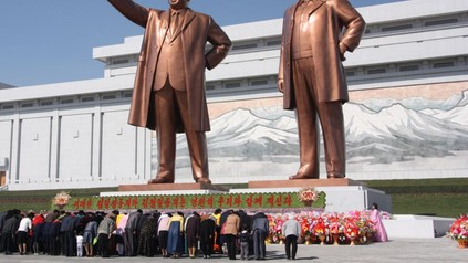 Statuen von Staatsgründer Kim Il Sung und dessen Sohn Kim Jong Il