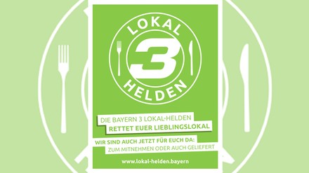 Plakat für de Initiative Lokal-Helden in Bayern