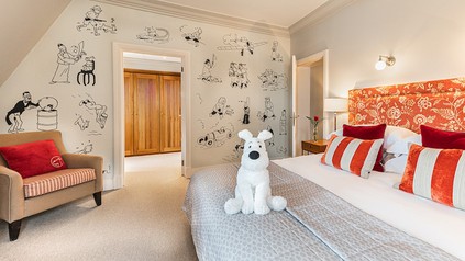 Blick in der Kinderzimmer der Tintin Suite