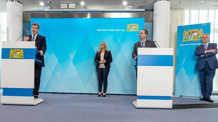 Markus Söder, Melanie Huml, Hubert Aiwanger, Joachim Herrmann