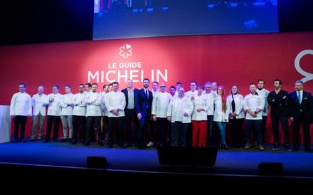 Schweizer STerneköche bei der Vorstellung des Guide Michelin