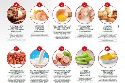Auflistung Allergene