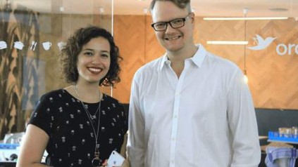 Rani Verschoor, Head of People & Culture, mit Frank Schlesinger, Head of Engineering