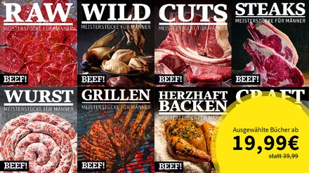 Grafik mit Bänden der Reihe BEEF!