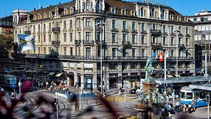 Die Außenansicht des Hotels Schweizerhof