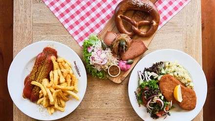 In der Berliner Republik gibt es jetzt auch vegane Alternativen. (Foto: © TGM/Berliner Republik)
Veganes Angebot