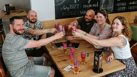 Teilnehmer der Kulinarischen Schnitzeljagd in Essen (Foto: © Wiedeking Events GmbH/Dariusz Misztal)
"Kulinarische Schnitzeljagd"