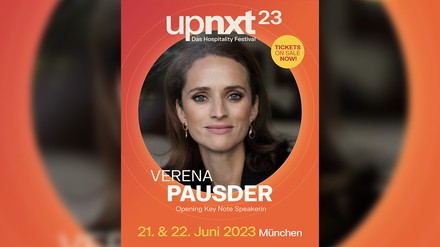 Verena Pausder wird mit ihrer „Can-do-Haltung“ das erste Hospitality Festival „upnxt23“ eröffnen. (Foto: © IHA)
Verena Pausder