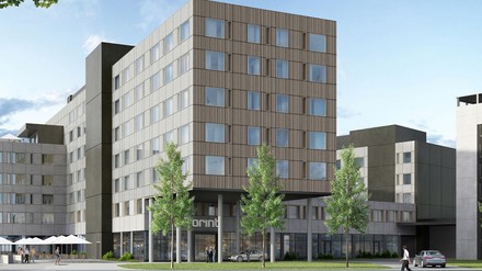 Das Dorint Hotel München Garching wird planmäßig Anfang des neuen Jahres eröffnet. (Foto: © Dorint Hotelgruppe)
Das Dorint Hotel München Garching in der Außenansicht.