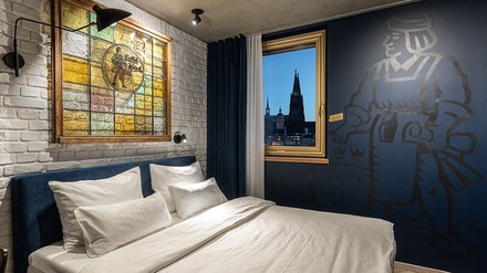 Das Gaffel-Zimmer von innen. (Foto: © Urban Loft Cologne)
Innenansicht vom Gaffel-Zimmer in Köln.