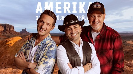 Roadtrip Amerika – Drei Spitzenköche auf vier Rädern. (Foto: © Kabel Eins/ Michael de Boer)
Neue Serie auf Kabel Eins. Roadtrip Amerika – Drei Spitzenköche auf vier Rädern.