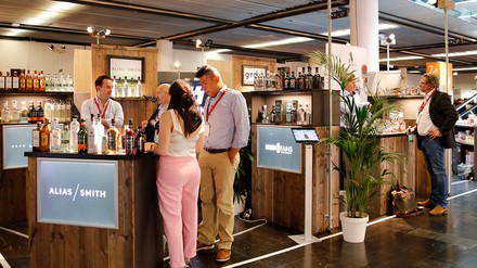 Auf der ProWein 2023 sind in Halle 13 und 7 die aktuellen Trends der Whisky-Welt zu entdecken. (Foto: © Messe Düsseldorf)
Messestand Prowein