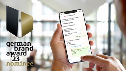 Arbeitnehmer können sich bei Klüh auch über WhatsApp bewerben – dafür ist das Unternehmen für den German Brand Award 2023 nominiert. (Foto: © Klüh Multiservices)
Klüh ermöglicht Bewerbungen via WhatsApp