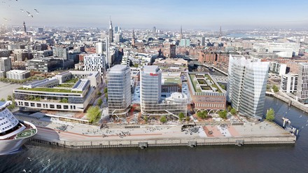 Das Westfield Hamburg-Überseequartier mit mehr als 40 Gastronomiekonzepten soll im Frühjahr 2024 eröffnen. (Foto: © moka-studio + URW/Unibail-Rodamco-Westfield)
Westfield Hamburg-Überseequartier